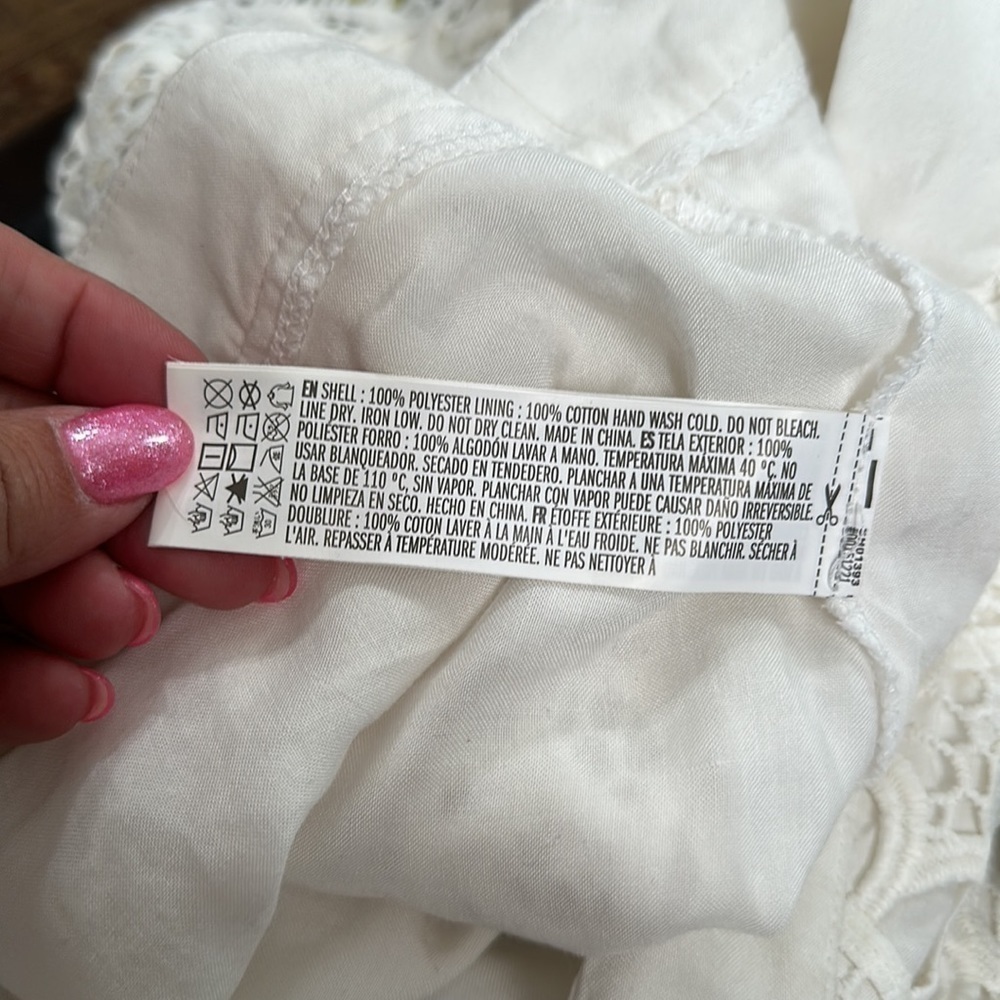 Forever 21 White Lace Skirt NWT Sz 1X - Picture 7 of 7